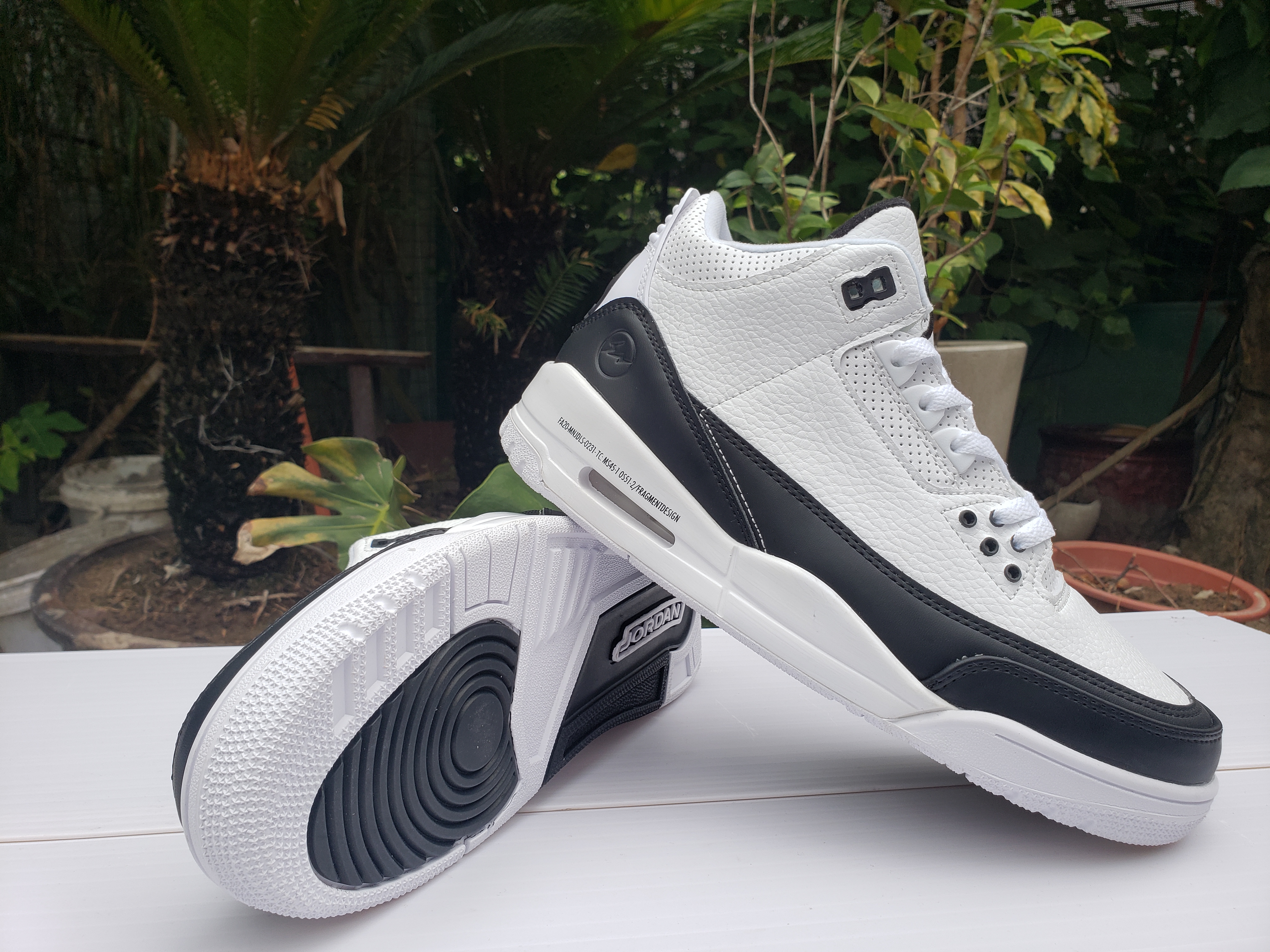 New Air Jordan 3 White Black - Click Image to Close